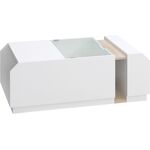 22% Discount Modern Coffee Table with Shelves ... Dadoshop