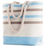 Sconto 40% ViaRoma60 Borsa Mare Stripe Blu Collezione casa