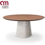 Sconto 15% Tavolo Rado Wood Round Cattelan Italia Arredare Moderno